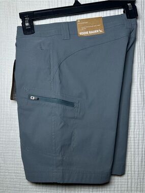 Eddie Bauer Rainier Stretch Utility Shorts Women’s 0-Nylon Blend-UPF 50+Graphite